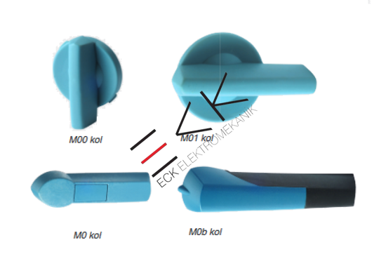 M00 Tip Direkt Kumanda Kolu (Mavi) resmi
