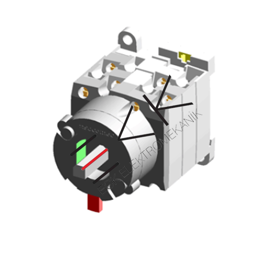 100A 3K Sac Montaj  Pako Tip Transfer Şalteri ( Bypass I - 0 - II) resmi