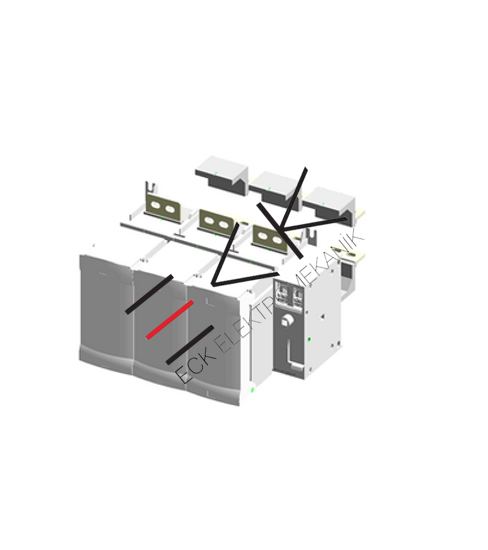 1250A 3K Sigortalı İzolatör Anahtarı, 4 Sigorta boyu resmi
